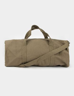 ROTHCO Green Canvas Shoulder Duffle Bag