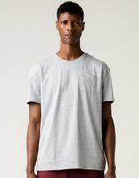 RSQ Oversized Solid Heather Gray Pocket Tee