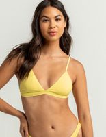 FULL TILT Lemon Fixed Triangle Bikini Top