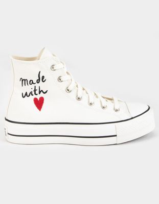 CONVERSE Chuck Taylor All Star Made With Love Platform Shoes