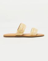 BAMBOO 2 Strap Raffia Sandals