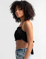 4TH & RECKLESS Faye Halter Neck Tie Back Top