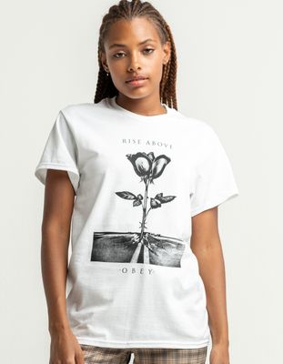 OBEY Rise Above Rose Tee