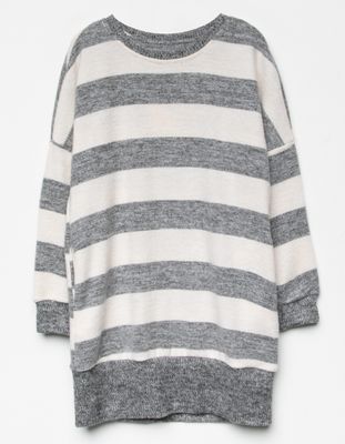 HAYDEN Stripe Knit Girls Pullover Sweater