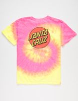 SANTA CRUZ Classic Dot Tie Dye Boys Light Pink T-Shirt