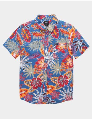 RVCA Floral Boys Button Up Shirt