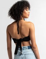 4TH & RECKLESS Faye Halter Neck Tie Back Top