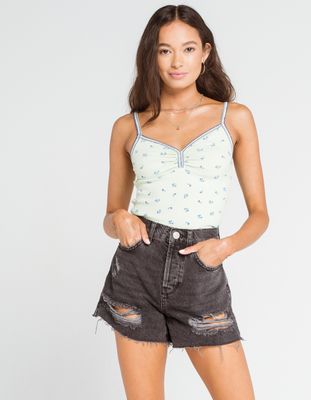 BDG Urban Outfitters Pax Extreme Ripped Denim Shorts