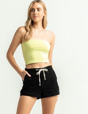 FULL TILT Draw Cord Flat Front Denim Shorts