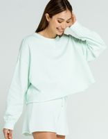 FULL TILT Balloon Sleeve Mint Sweatshirt