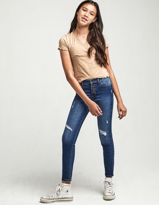 RSQ Girls Mid Rise Ankle Jeans