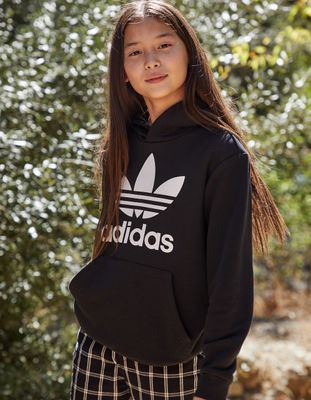 ADIDAS OG Trefoil Black Girls Hoodie