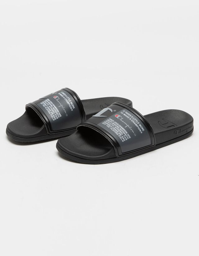 Champion IPO Warped Red Slide Sandals | Zumiez