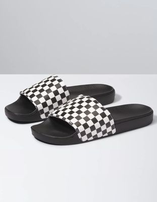 VANS Checkerboard White Slide Sandals