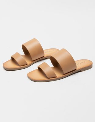 SODA Double Strap Sand Slide Sandals
