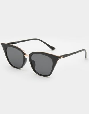 Metal Rim Cat Eye Sunglasses