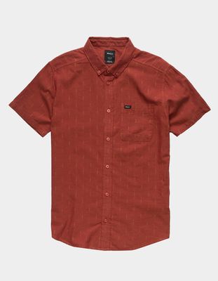 RVCA That'll Do Dobby Red Shirt