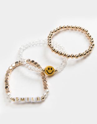 FULL TILT 3 Pack Smile Bracelet Set
