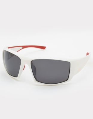 Plastic White Square Sunglasses