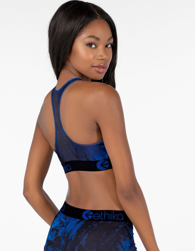 Ethika Neo Blue Garden Sports Bra