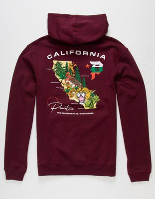 PRIMITIVE Golden State Fleece Burgundy Hoodie