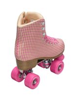 IMPALA ROLLERSKATES Pink Tartan Quad Skates