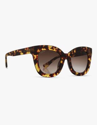 DIFF EYEWEAR Noemi Amber Tortoise Sunglasses