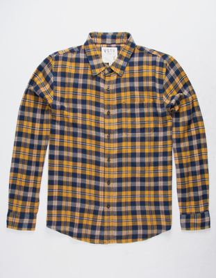 VSTR Sunshine Mustard Flannel Shirt