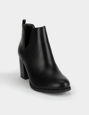 SODA Chop Out Vegan Leather Booties