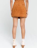 BLANK NYC Moon Child Suede Mini Skirt