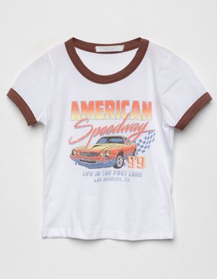 FULL TILT Car Girls Ringer Tee