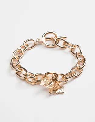 FULL TILT Star/Heart/Butterfly Charm Bracelet