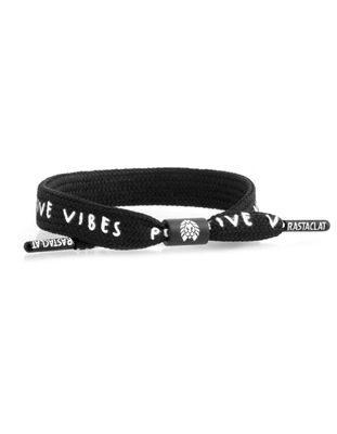 RASTACLAT Positive Vibes Black Bracelet