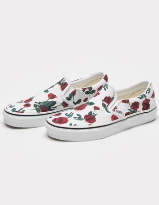 VANS Roses Classic Slip-On Shoes