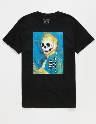 RIOT SOCIETY Skull Van Gogh T-Shirt