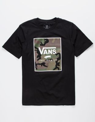VANS Print Box Camo Fill Boys T-Shirt