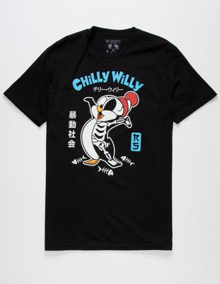 RIOT SOCIETY Chilly Willy Skeleton T-Shirt