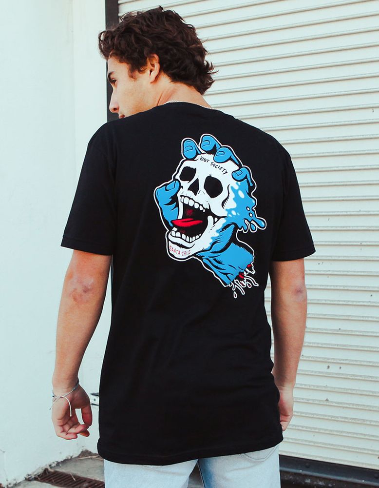 RIOT SOCIETY x Santa Cruz Skull Hand T-Shirt