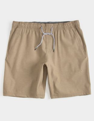 VISSLA Hemp No See Ums Khaki Elastic Shorts