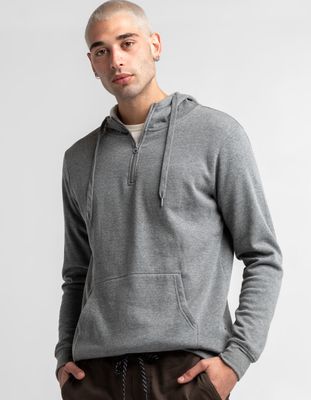 RSQ Heather Grey 1/4 Zip Hoodie