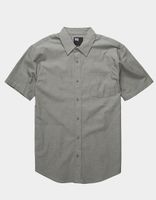 RSQ Solid Chambray Olive Button Up Shirt