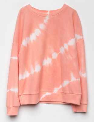 HAYDEN Tie Dye Girls Crew Sweatshirt