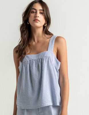 BRIXTON Crowley Blue Tank