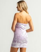 FULL TILT Tie Dye Tube Lavender Bodycon Dress