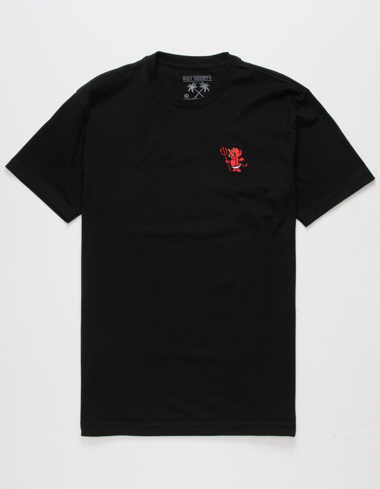 RIOT SOCIETY Devil Embroidered T-Shirt