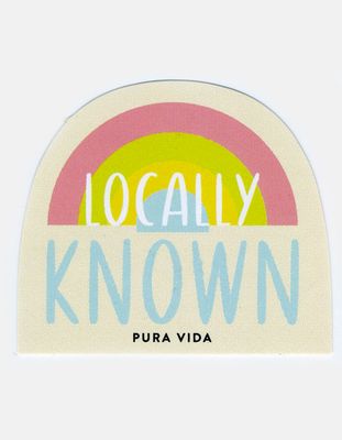 PURA VIDA Bright Side Locally Known Sticker