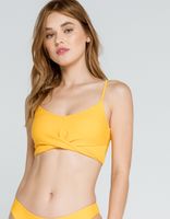 FULL TILT Twist Front Long Bikini Top