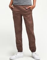 RSQ Twill Boys Dark Brown Jogger Pants