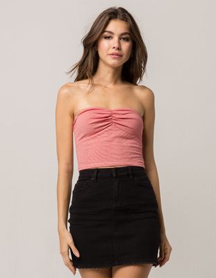 IVY & MAIN Stripe Cinch Front Tube Top