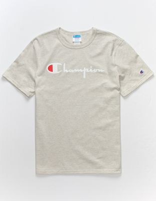 CHAMPION Script Oatmeal T-Shirt